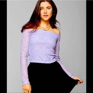 UO Kimchi Blue Cold shoulder top